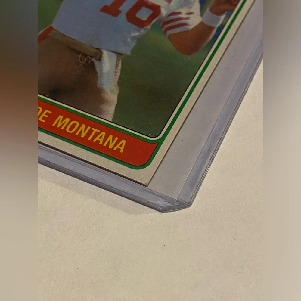 Joe Montana RC Rookie 1981 Topps Football Card San Francisco 49ers #216 Vintage